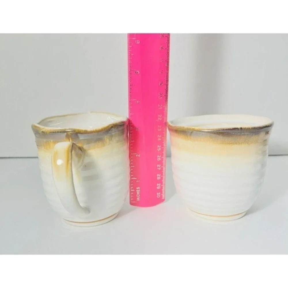 Sango Chromatics Brown Sugar Bowl With Kid And Creamer